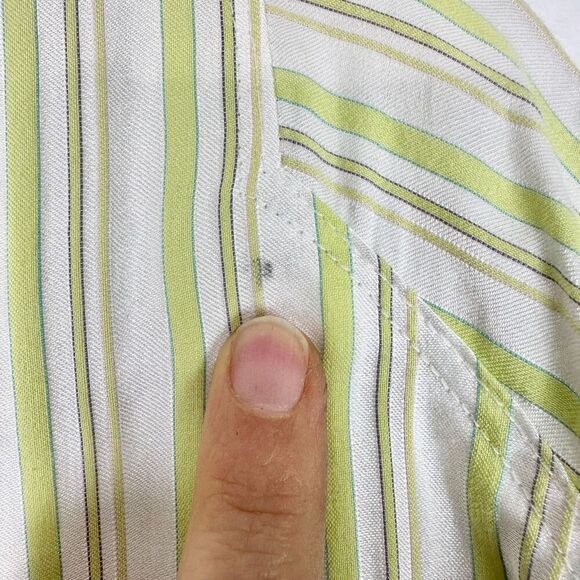 Marithe Francois Girbaud Vintage Stripe Long Sleeve Button Up Shirt Size XXl NWT - Picture 7 of 10